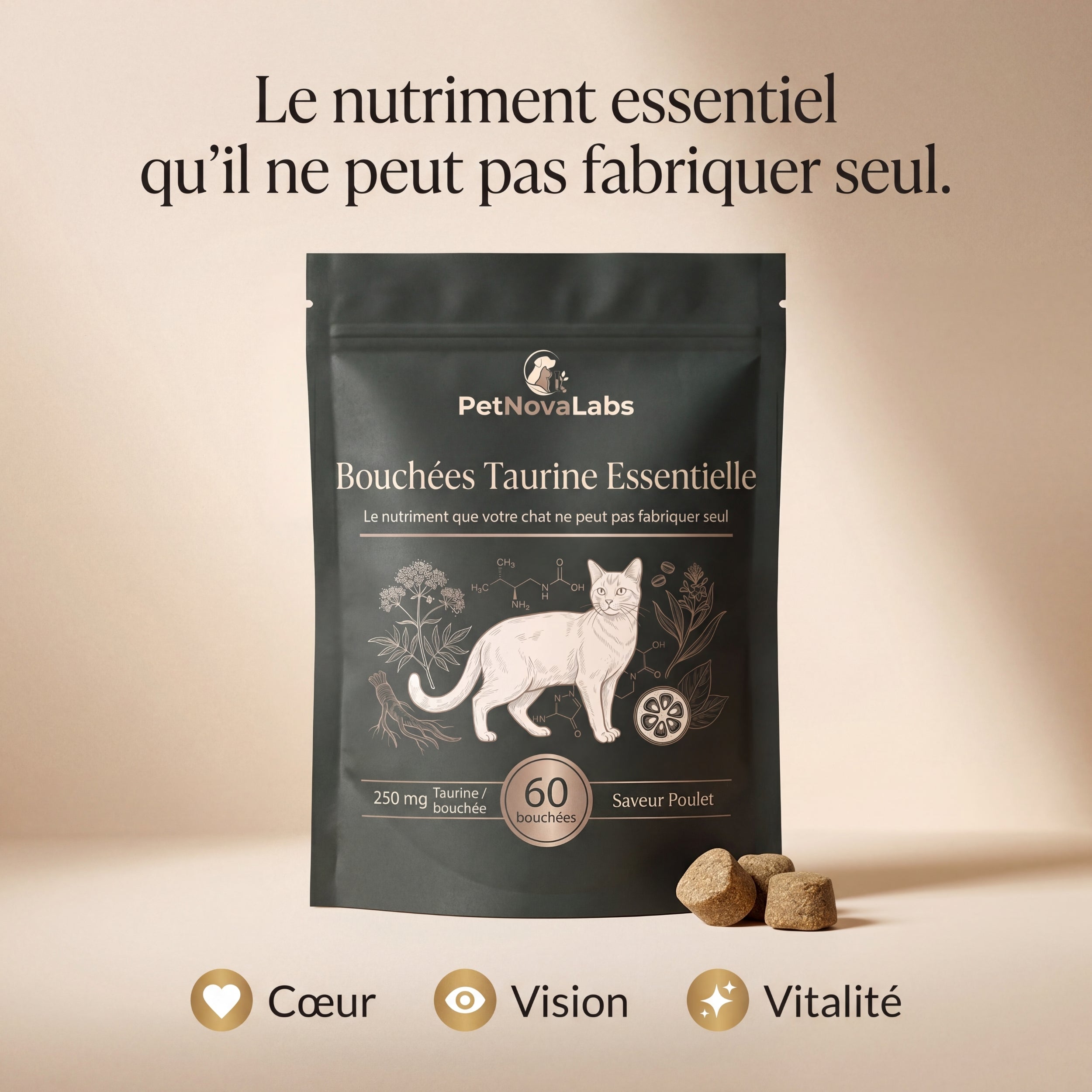 Bouchées Taurine Essentielle | PetNovaLabs